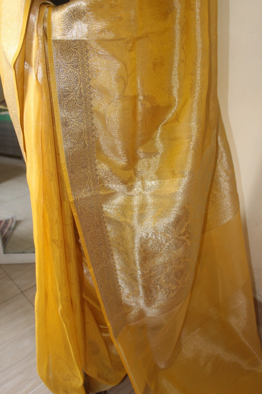 Yellow Tissue Silk