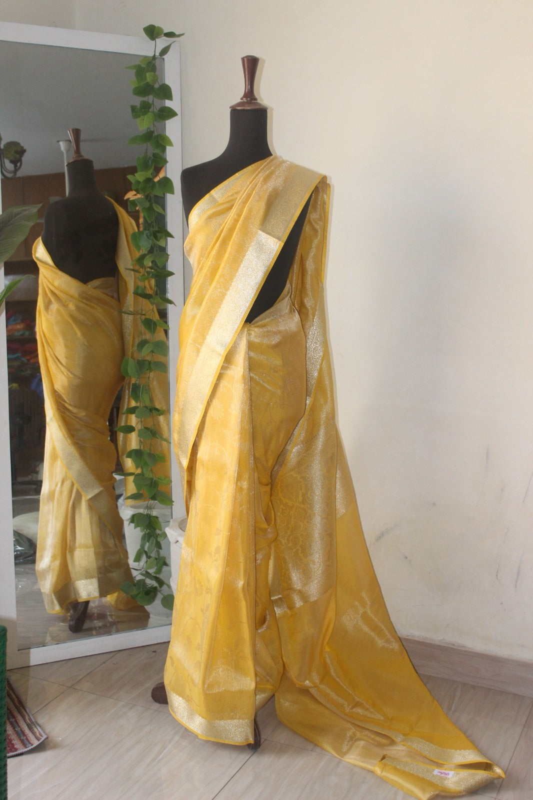 Yellow Tissue Silk