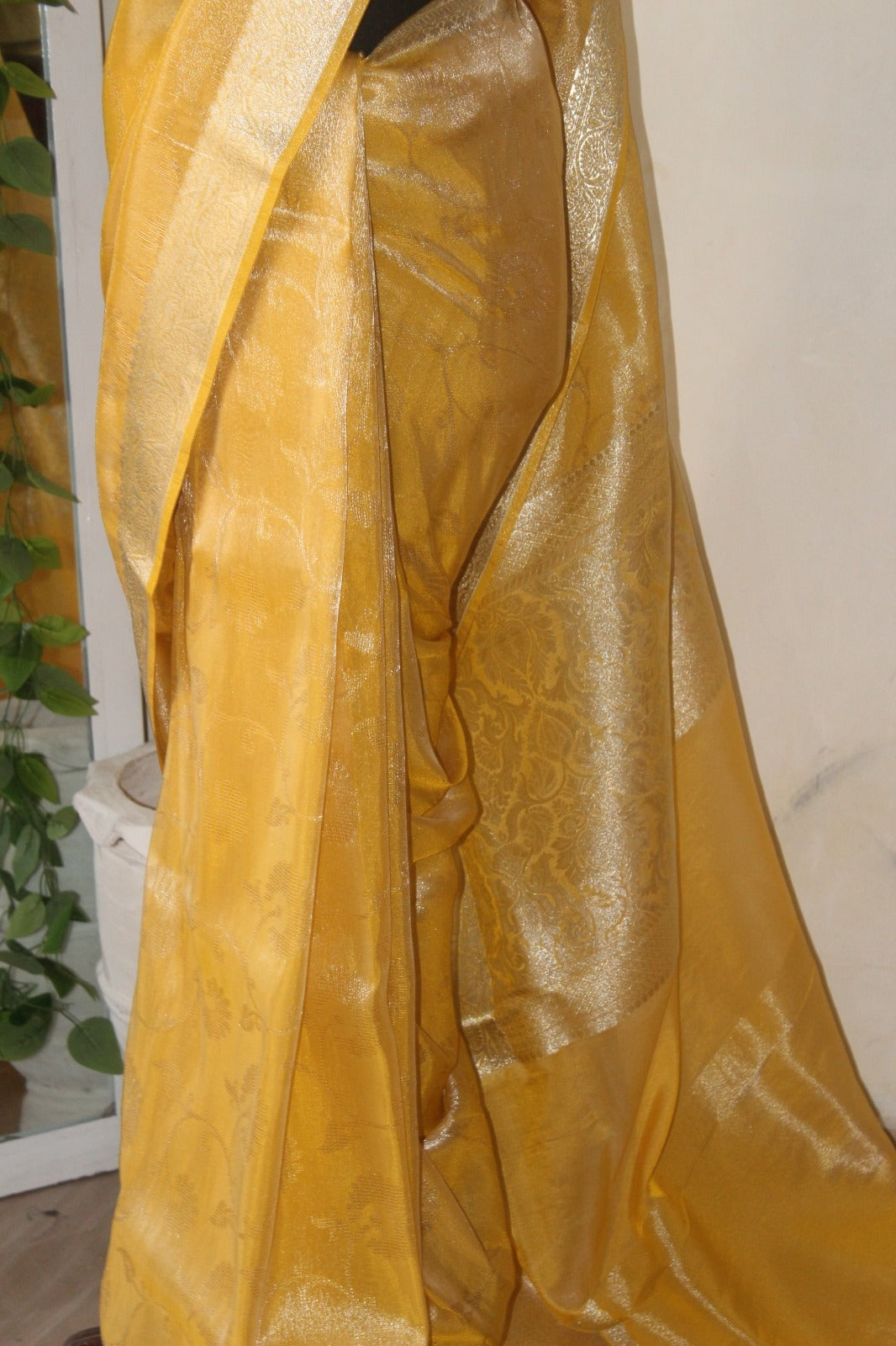 Yellow Tissue Silk