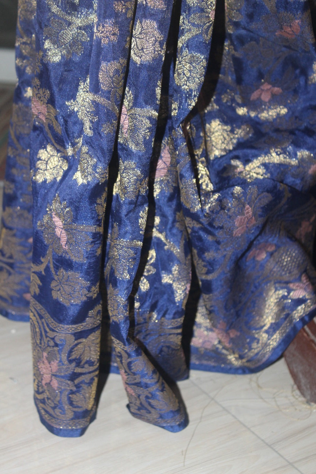 Royal Blue Banarsi Silk